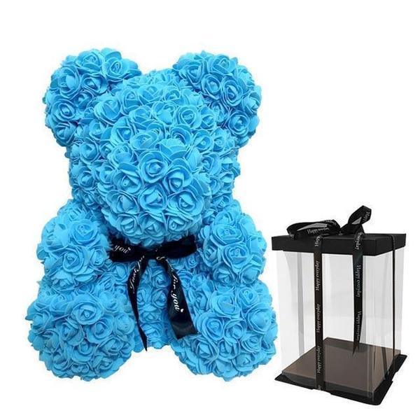 Medvídek z růží 25cm/40 cm - Černá Růže