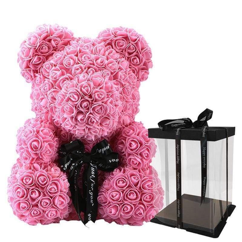 Medvídek z růží 25cm/40 cm - Černá Růže