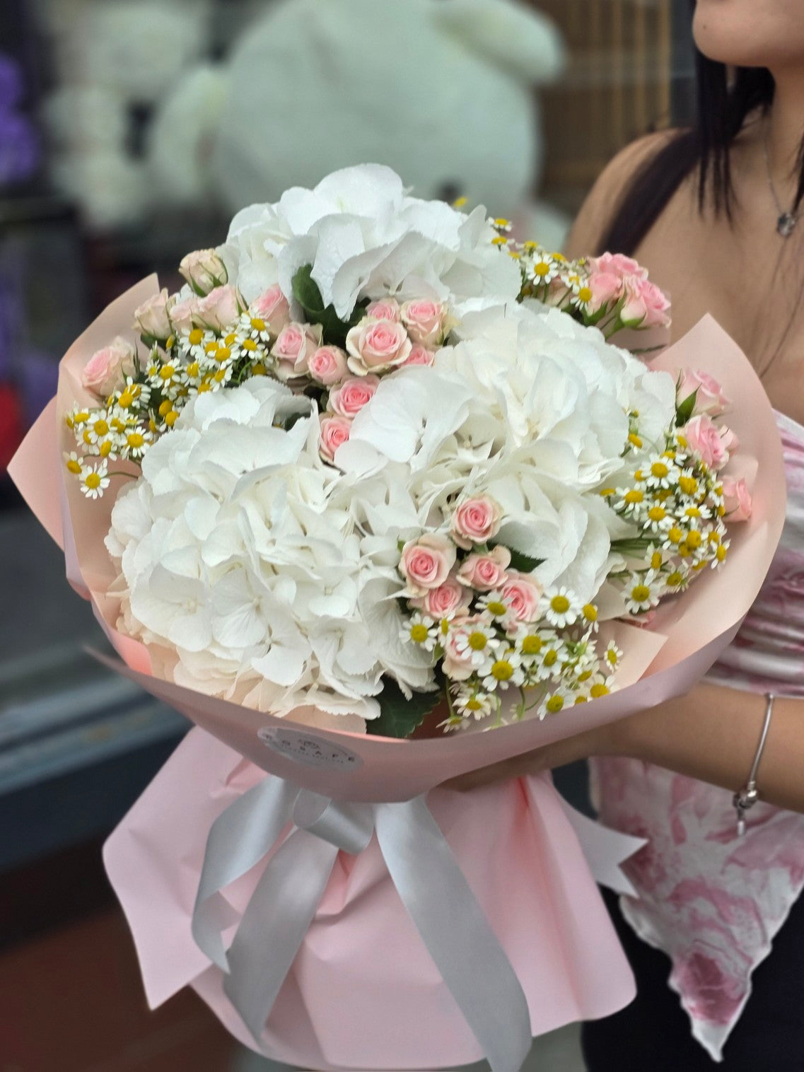 Romantic pastel bouquet - hydrangea