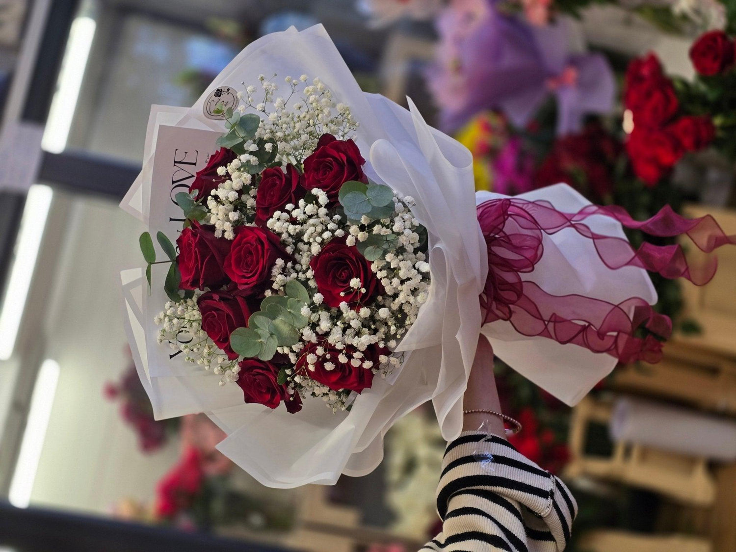 Kytice nádherná rudých růží z Ekvádoru - Černá Růže