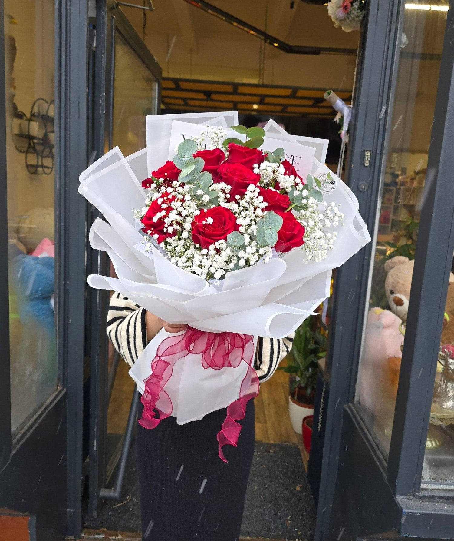 Kytice nádherná rudých růží z Ekvádoru - Černá Růže