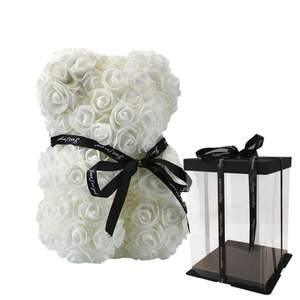 Medvídek z růží 25cm/40 cm - Černá Růže