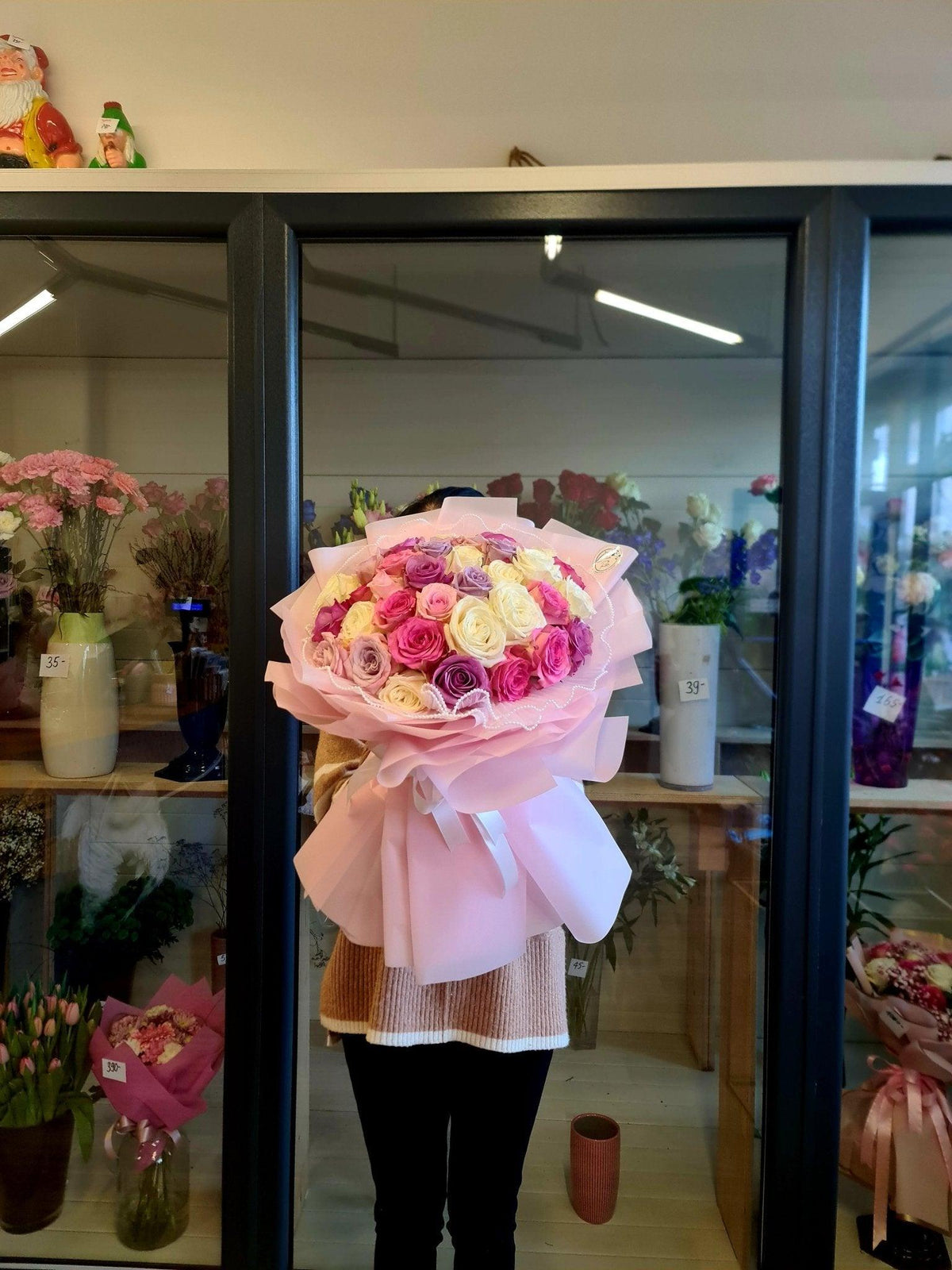 Míchaná barevná růže - Černá Růže