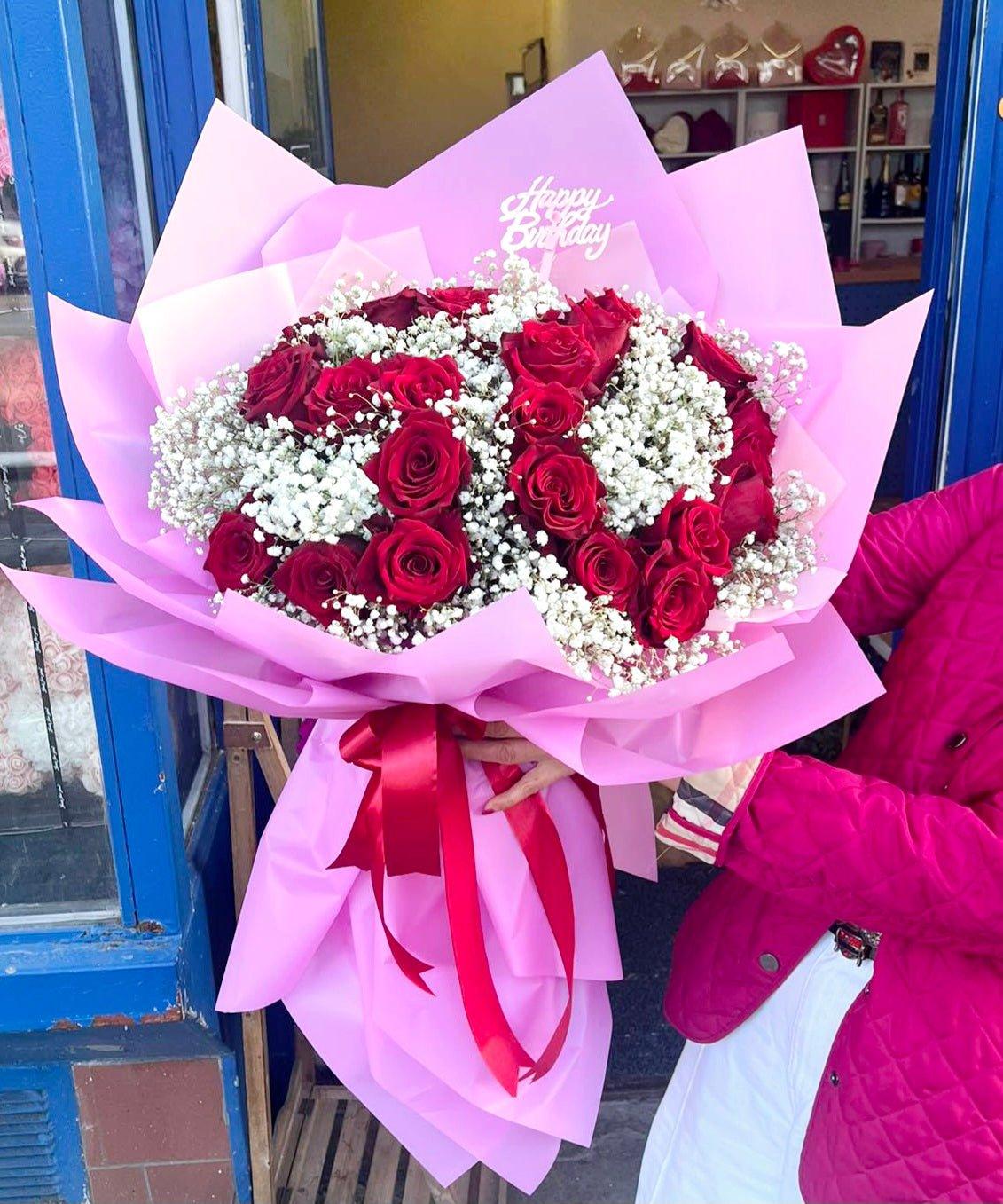 Narozeninová kytice číslo 50 - Černá Růže