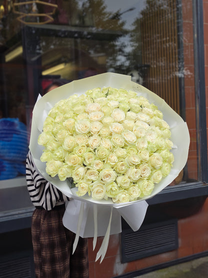Kytice 101 rudých růží Ekvádor 70 cm – Luxusní romantický dárek